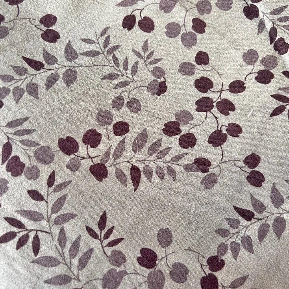 Home Organic Sheet Set King Size  100% Cotton Two Piece Plum Color India GUC